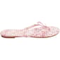 Womens Love 83 Floral Gingham Bow Flip Flops - image 3