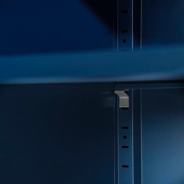 South Shore Crea Dark Blue Metal 1-Door End Table