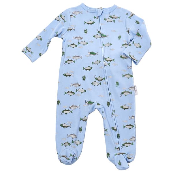 Baby Boy (NB-9M) Quiltex Gone Fishing Sleep N Play - image 