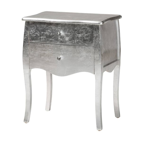 Baxton Studio Patrice Classic Wood 2-Drawer Nightstand