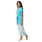 Womens HUE® Solid Top Beachfront Era Printed Capri 3 Piece Set - image 4