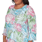 Plus Size Alfred Dunner Classics Stained Glass Floral Blouse - image 5