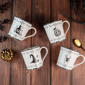 222 Fifth Elegant Haunting 4pc. White Porcelain Halloween Mug Set - image 5