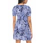 Womens MSK Puff Sleeve Paisley A-Line Dress - image 4