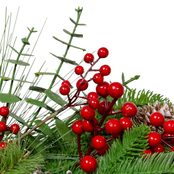 Northlight Seasonal 24in. Berries & Pinecones Christmas Wreath