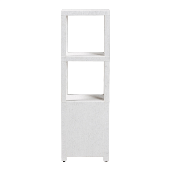 bali & pari Xavier Grasscloth Tall Storage Cabinet