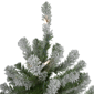 Northlight Pre-Lit Slim Flocked Alpine Christmas Trees - Set of 3 - image 3