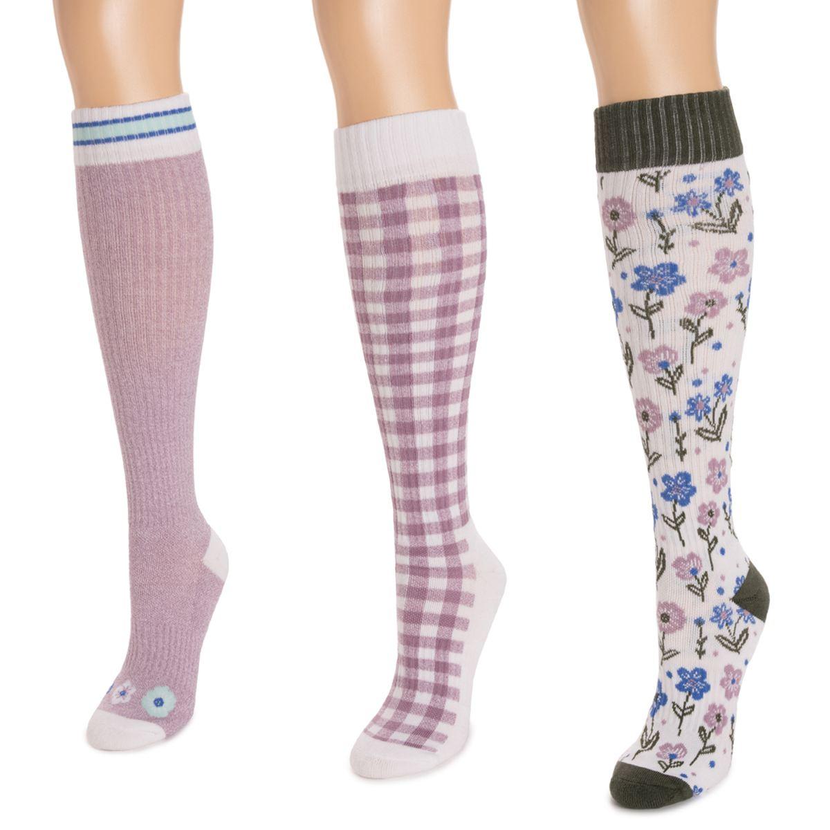 Womens MUK LUKS® 3pk. Cotton KS Compression Knee High Socks