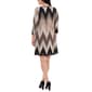 Womens NY Collection Chevron Keyhole Shift Dress - image 2