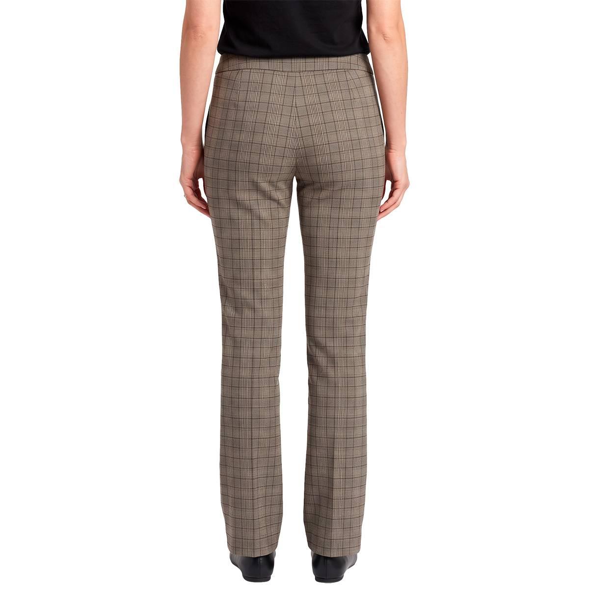 Petite Zac & Rachel Plaid Straight Leg Pants