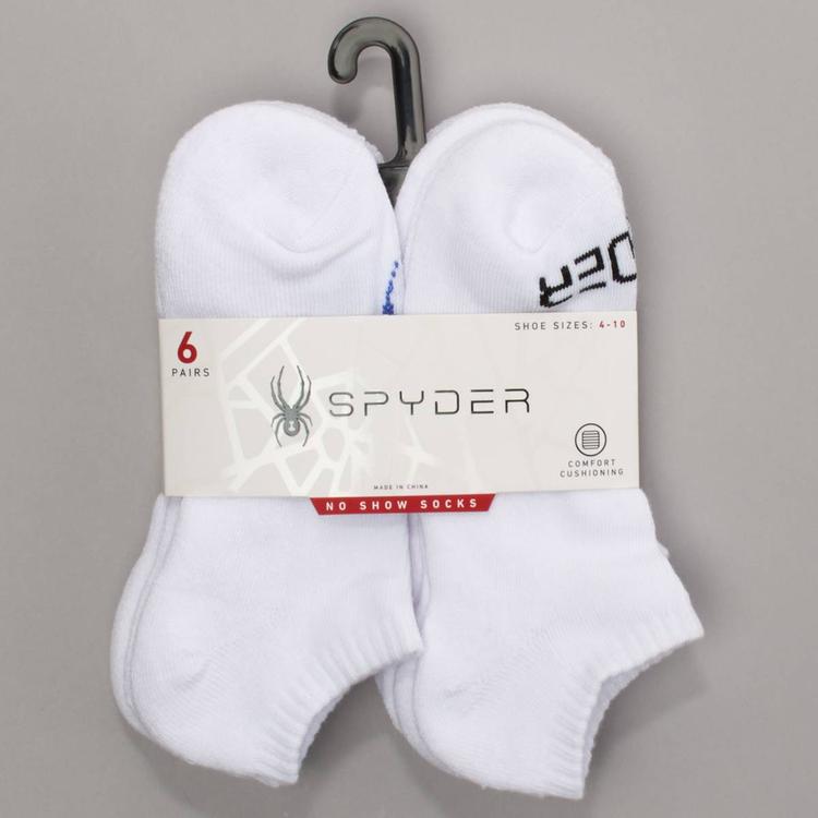 Boys Spyder 6pk. No Show Socks
