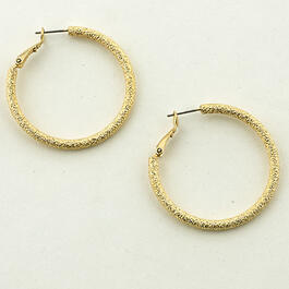 Freedom Nickel Free Clutchless Gold Hoop Earrings