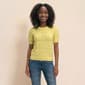 Womens Draper James Short Sleeve Scalloped Trim Knit Sweater - image 1