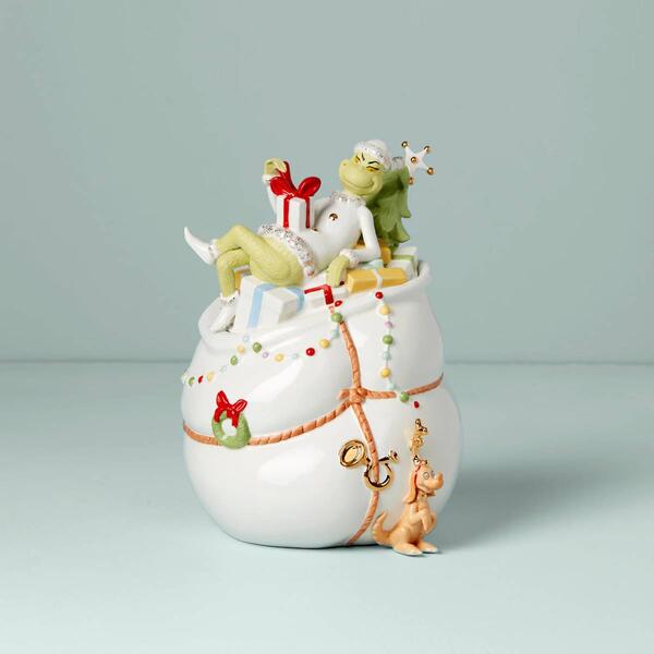 Lenox(R) Merry Grinchmas Cookie Jar with Lid - image 