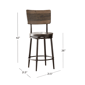 HH2 Home Jennings Swivel Counter Height Stool - image 6