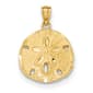 Gold Classics&#40;tm&#41; 14kt. Gold Large Sand Dollar Charm - image 1