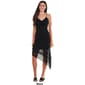 Juniors No Comment Coastal Lace Asymmetrical Slip Sheath Dress - image 5