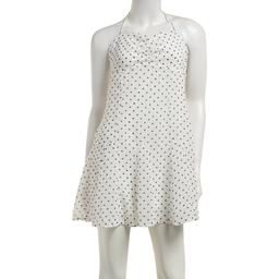 Juniors Madden Girl Pin Dot Chiffon Godet Halter Dress
