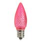 Sienna 4pk. C7 Pink Faceted Christmas Replacement Bulbs - image 1