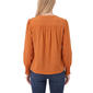 Petite NY Collection Long Smocked Sleeve Studded Detail Blouse - image 2