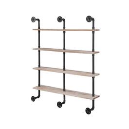 4D Concepts Claremont Double 4-Tier Industrial Hang/Floor Shelf
