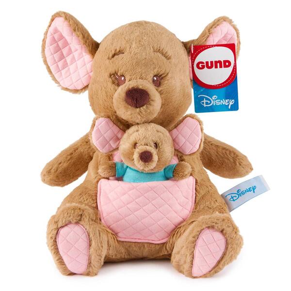 Gund Disney 12.5in. Oh So Snuggly Kanga & Roo Plush - image 