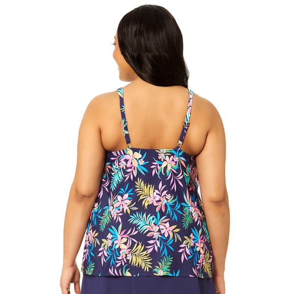 Plus Size Leilani Aloha Tides Bora Bora Tankini Swim Top
