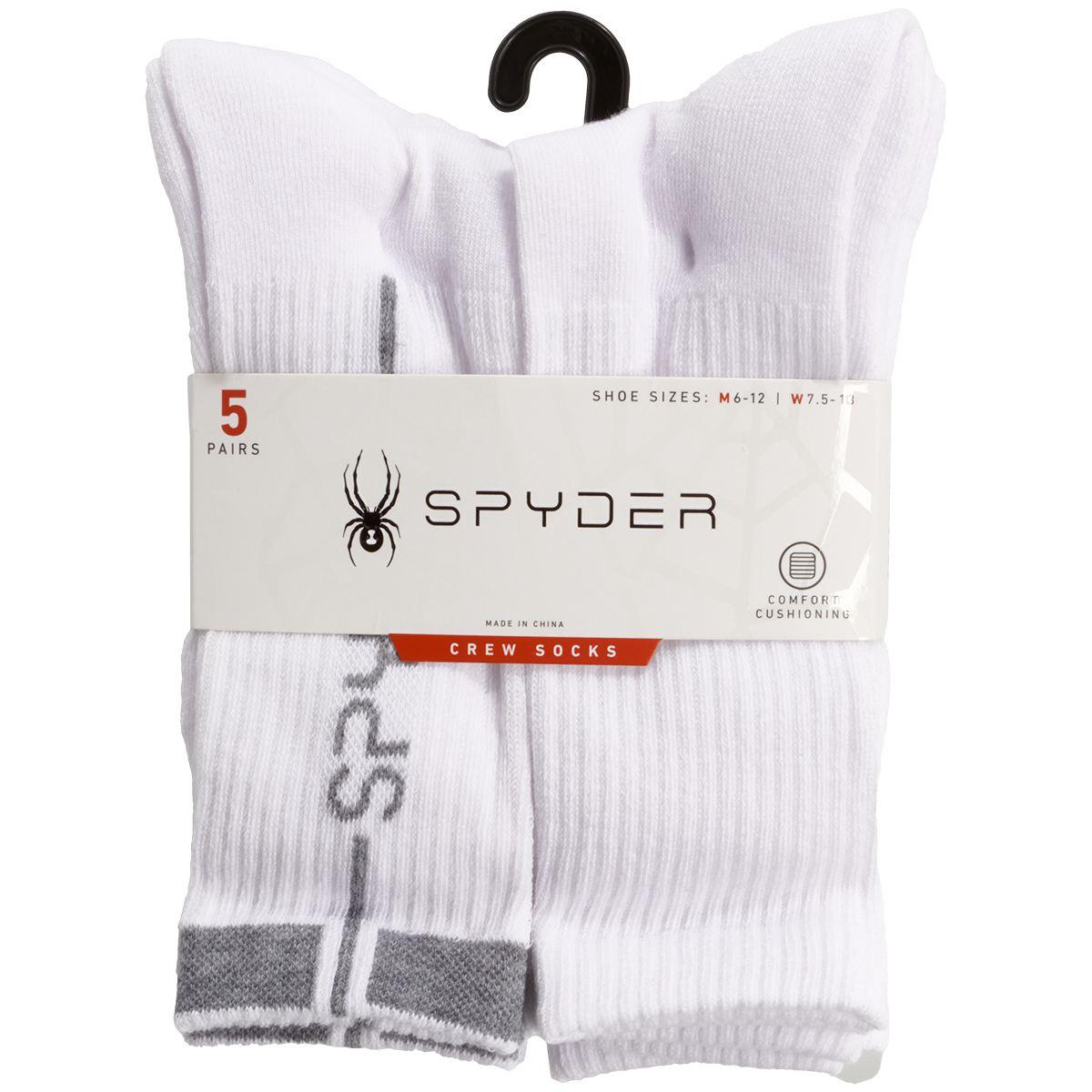 Mens Spyder 5pk. Crew Socks