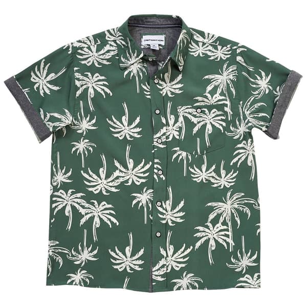 Boys (4-7) Distortion Short Sleeve White Palms Shirt - image 