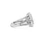 Haus of Brilliance 1/3ctw Invisible Set Diamond Beaded Halo Ring - image 2