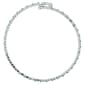 Athra Fine Silver Plated Blue & White Crystal Coil Bracelet - image 2