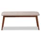 Baxton Studio Flora Upholstered Wooden Dining Bench - image 3