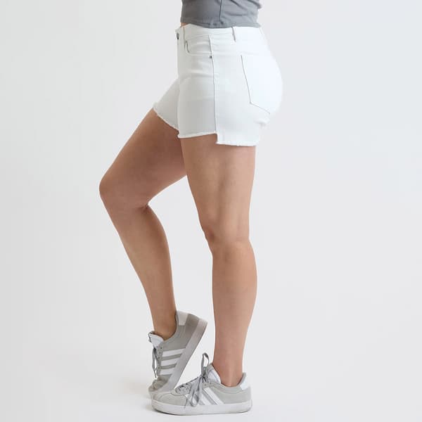 Womens Royalty Frey Hem Denim Shorts