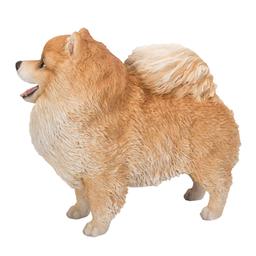 Hi-Line Gift Medium Standing Pomeranian Garden Statue