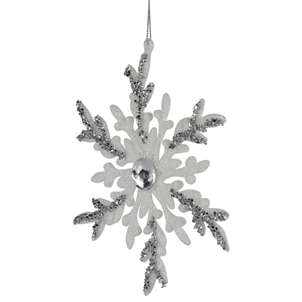Northlight 4ct. Glitter Snowflakes Christmas Ornaments
