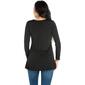 Womens 24/7 Comfort Apparel Flared Henley Tunic - image 2