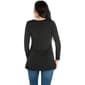 Womens 24/7 Comfort Apparel Flared Henley Tunic - image 2