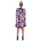 Womens 24/7 Comfort Apparel Floral Long Sleeve Knee Length Dress - image 3