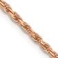 Unisex Gold Classics&#8482; 1.8mm. 14k Rose Diamond Cut Rope Necklace - image 2