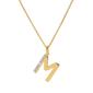 Accents by Gianni Argento Diamond Accent Block Initial M Pendant - image 1