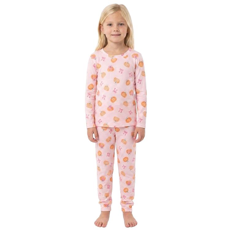 Girls Sincerely Jules Pumpkins & Bows Joggers Pajama Set