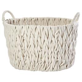 Medium Braided Oval Chunky Cotton Rope Basket