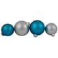 Northlight Seasonal 72ct Blue And Silver Glass Ornaments - image 4