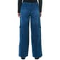 Juniors Celebrity Pink Wide Leg Mid Rise Jeans w/ Panels - image 3