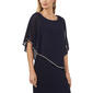 Womens MSK Combo Overlay Rhinestone Trim Maxi Dress - image 3