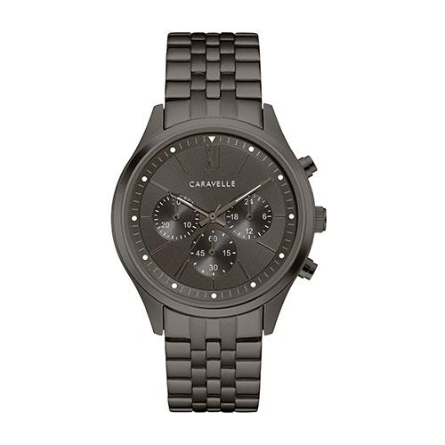 Mens Caravelle Gunmetal Chronograph Watch - 45A141