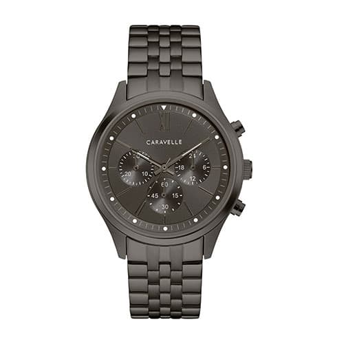 Mens Caravelle Gunmetal Chronograph Watch - 45A141