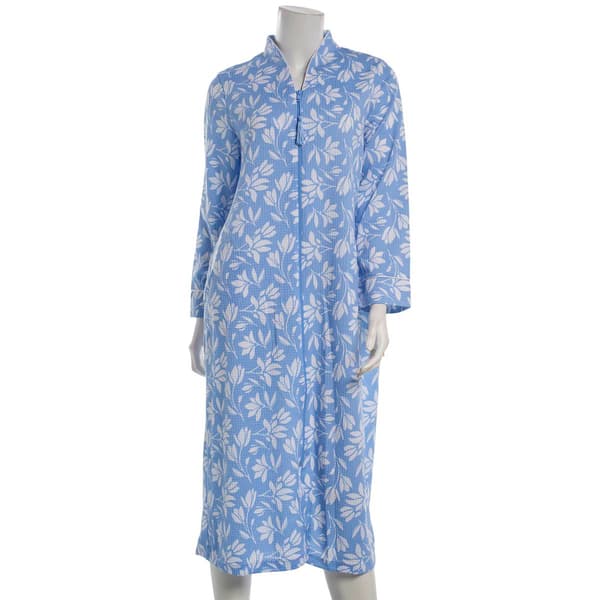 Petite Jasmine Rose Long Sleeve Tulip Zip Robe