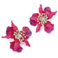 Betsey Johnson Hothouse Bloom Orchid Post Earrings - image 2