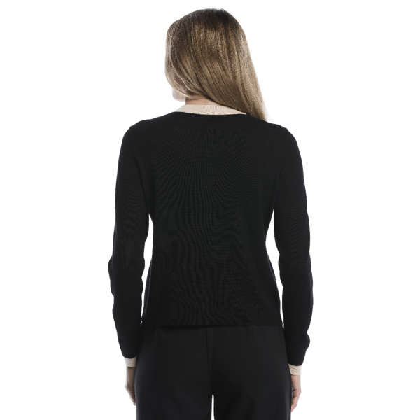 Womens Rafaella® Color Block Zip-Up Cardigan